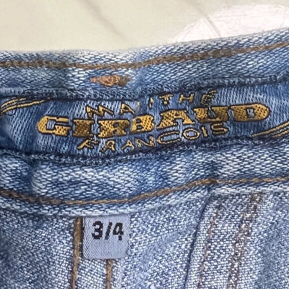 Marithe Francois Girbaud Vintage High Rise Stonewashed Denim Mom Shorts SZ 3-4 - Picture 6 of 6